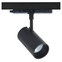Reflektor LED 20W 36° na szynę 3-fazową– CRI ≥90, regulacja barwy światła, czarny