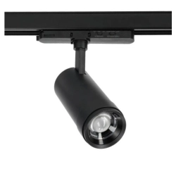 Profesjonalny reflektor LED 20W na szynę 3-obwodową – regulowany kąt 10–60°, CRI ≥90, 3 barwy światła