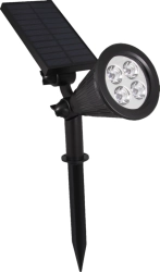 Lampa ogrodowa solarna wbijana Czarna