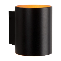 Kinkiet G9 SQU 101x81x100mm Czarno złoty tuba