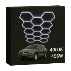 Zestaw BIAŁY Lamp HEXAGON 14 LED - 456W - 4000K