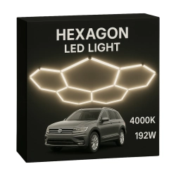 Zestaw modułowy LED HEXAGON 5 biały – 192W 4000K 21120 lm – oświetlenie plaster miodu
