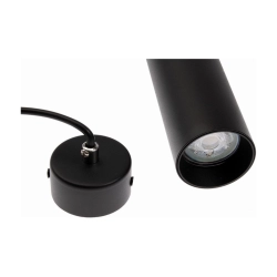 Spot na żarówkę GU10 TUBA 24cm zwis Czarny