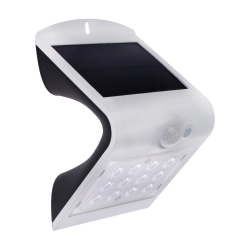 Kinkiet solarny LED Butterfly 1,5W biały – dekoracyjna lampa ogrodowa na elewację