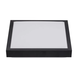 Plafon sufitowy E27 IP44 czarny 27cm z czujnikiem ruchu – natynkowy