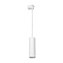 Lampa szynowa wisząca tuba ring GU10 1-fazowa biała MILA