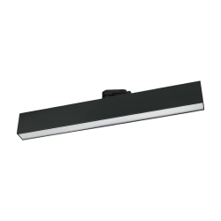 Lampa szynowa liniowa LED 20W 4000K 46 cm 3-fazowa czarna AXON