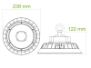 high-bay-ufo-100w-rysunek-wymiarowy-238x122-mm