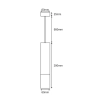 spot-gu10-czarny-zloty-29cm-zwis-wymiary