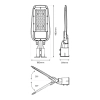 Lampa-uliczna-100W-regulowana-wymiary