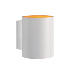 Kinkiet G9 SQU 101x81x100mm Biało złoty tuba