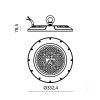lampa-ufo-high-bay-rysunek-techniczny-srednica-332-mm