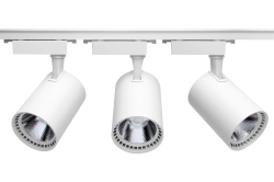 Oświetlenie szynowe 1-fazowe 3 x lampa LED 30W 6500K biała + szyna 1,5 m biała