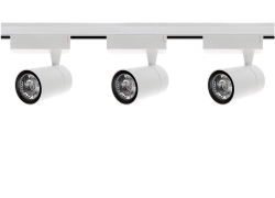 Oświetlenie szynowe 1-fazowe 3 x lampa LED 7W 4000K biała + szyna 1 m biała TRA-EL