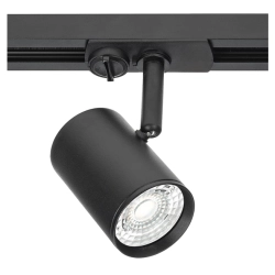 Reflektor szynowy LED 1-fazowy czarny z adapterem slim PIV Mini