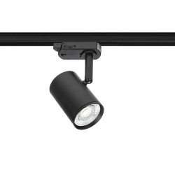 Reflektor szynowy GU10 mini 3-fazowy czarny PIVOT