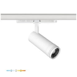 Lampa szynowa LED 20W CCT zoom 10-60° 3-fazowa biała