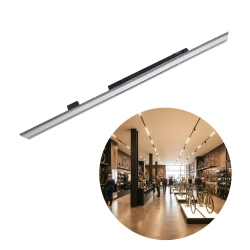 Lampa szynowa liniowa LED 42W CCT 120 cm 3-fazowa czarna